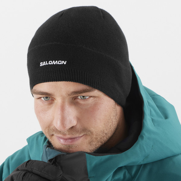 SALOMON BEANIE Deep Black