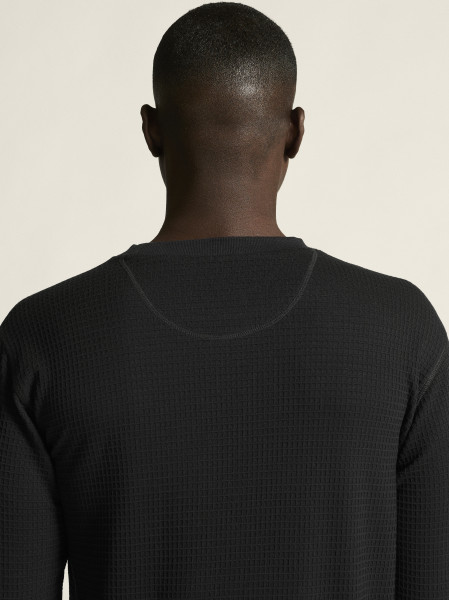 CRAFT Wool Waffle Černá