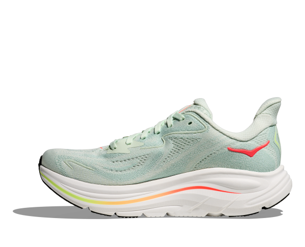 HOKA Clifton 10 W Sea Glass / Neon Flame