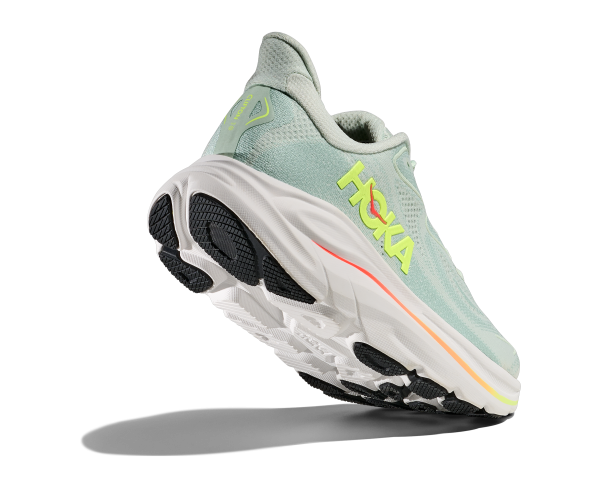 HOKA Clifton 10 W Sea Glass / Neon Flame