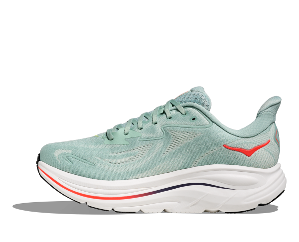 HOKA Clifton 10 M Sage / Neon Flame