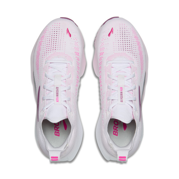 BROOKS Glycerin Flex W White / Cyber Pink / Argyle
