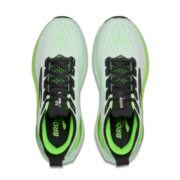 BROOKS Glycerin GTS 23 M White / Phantom / Green Gecko