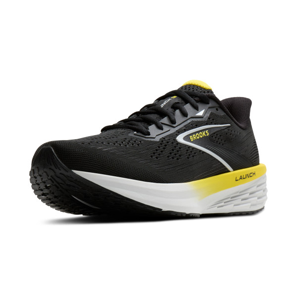 BROOKS Launch 12 M Black / Cyber Yellow / Oyster