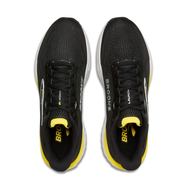 BROOKS Launch 12 M Black / Cyber Yellow / Oyster