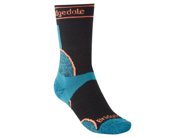 BRIDGEDALE Women's Midweight T2 Merino Sport Crew Black