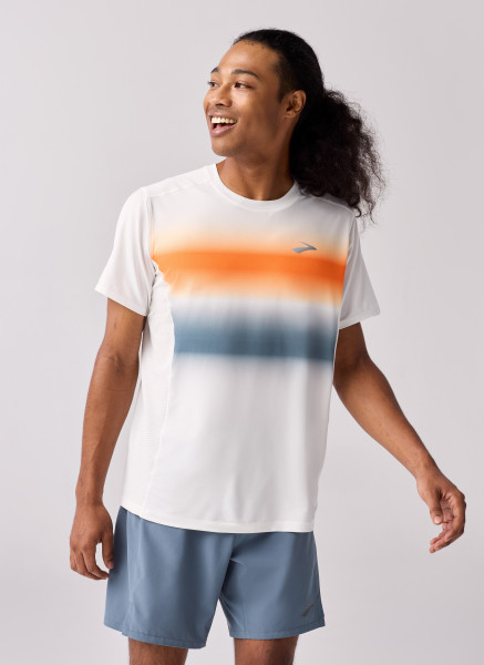 BROOKS Atmosphere Short Sleeve 3.0 M Bílá