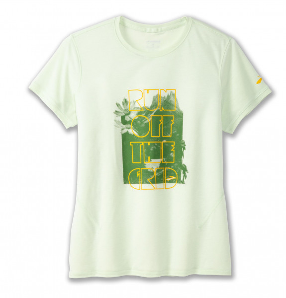 BROOKS Distance Short Sleeve 3.0 W Zelená 