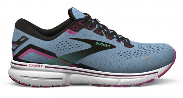 BROOKS Ghost 15 W Blue Bell/Black/Pink