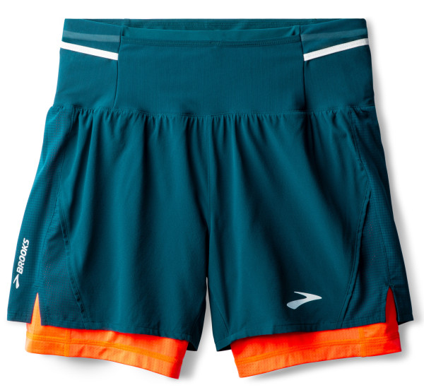 BROOKS High Point 5" 2in1 Short 2.0 M Modrá
