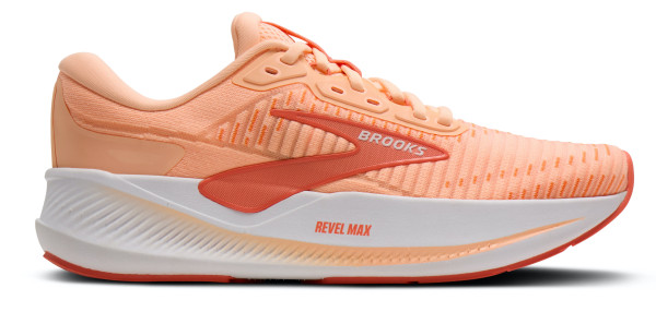 BROOKS Revel Max W Peach / Echo / White