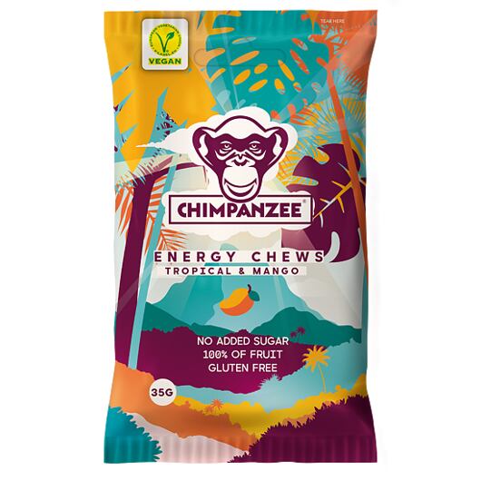 CHIMPANZEE ENERGY CHEWS TROPICAL MANGO 35G