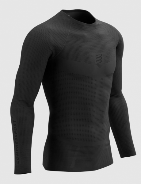 COMPRESSPORT ON/OFF BASE LAYER LS TOP M BLACK