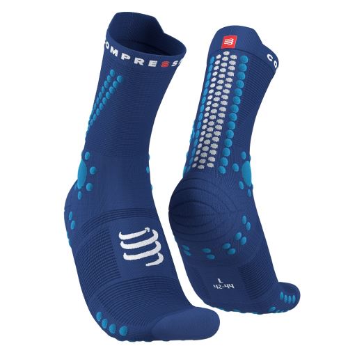 COMPRESSPORT PRO RACING SOCKS V4.0 SODALITE/FLUO BLUE