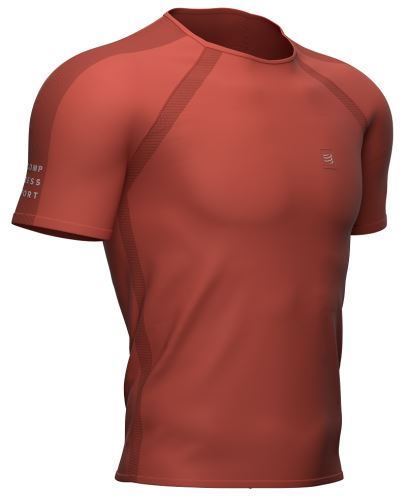 COMPRESSPORT TRAINING SS TSHIRT RED CLAY