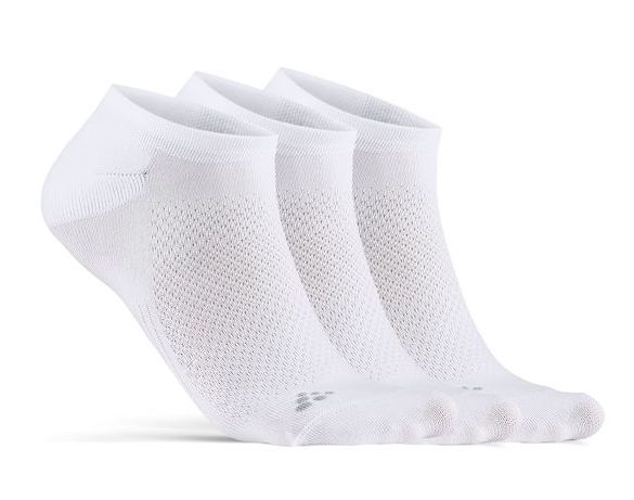 CRAFT Ponožky CORE Dry Footies 3-pack Bílá