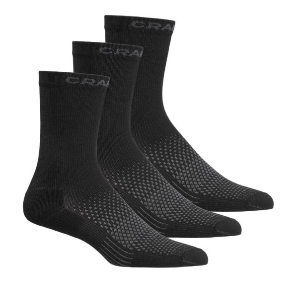 CRAFT Ponožky CORE Dry High 3-pack Černá
