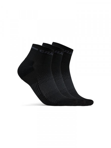 CRAFT Ponožky CORE Dry Mid 3-pack černá