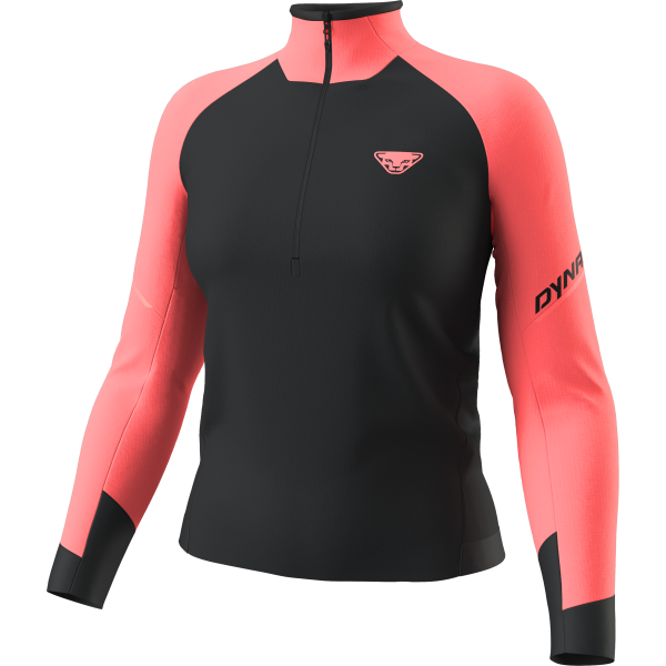 DYNAFIT Alpine Longsleeve 1/2 Zip Tee Women Ultra Coral