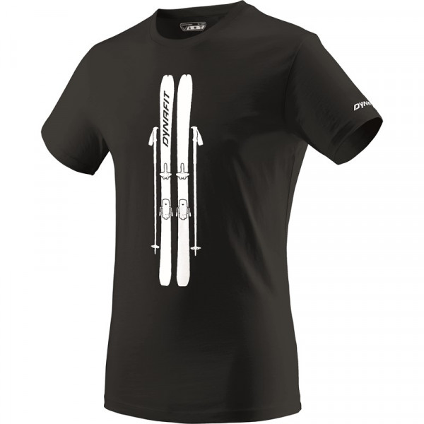 DYNAFIT Graphic Cotton T-Shirt Men Black Out/SKIS