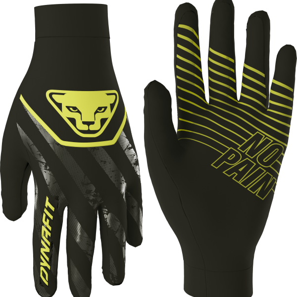 DYNAFIT Trail Reflective Gloves Black Yellow
