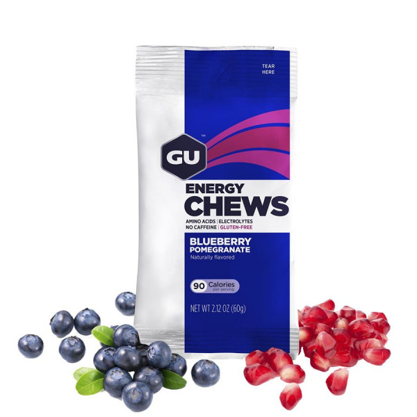 GU Energy Chews 60 g Blueberry 1 SÁČEK (balení 12ks)