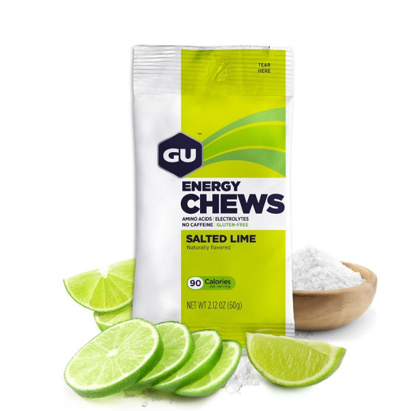 GU Energy Chews 60 g Salted Lime 1 SÁČEK
