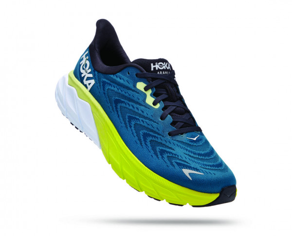 HOKA ARAHI 6 BLUE GRAPHITE / BLUE CORAL