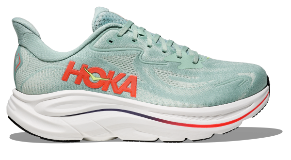 HOKA Clifton 10 M Sage / Neon Flame