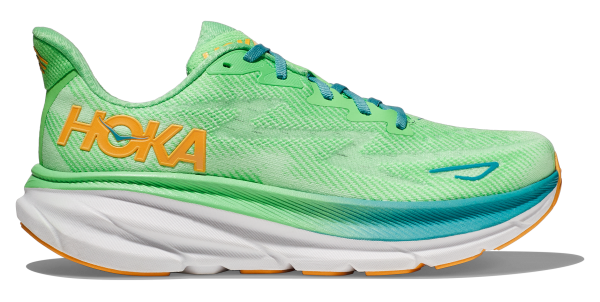 HOKA CLIFTON 9 M ZEST / LIME GLOW