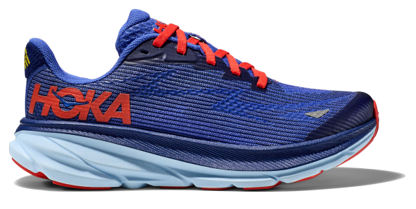 HOKA CLIFTON 9 YOUTH BELLWETHER BLUE / DAZZLING BLUE