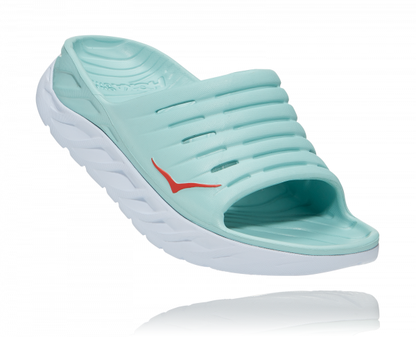 HOKA ORA RECOVERY SLIDE W WHITE / BLUE TINT