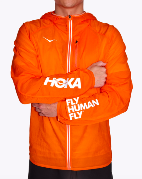 HOKA Skyflow Viz Jacket Electric Tangerine