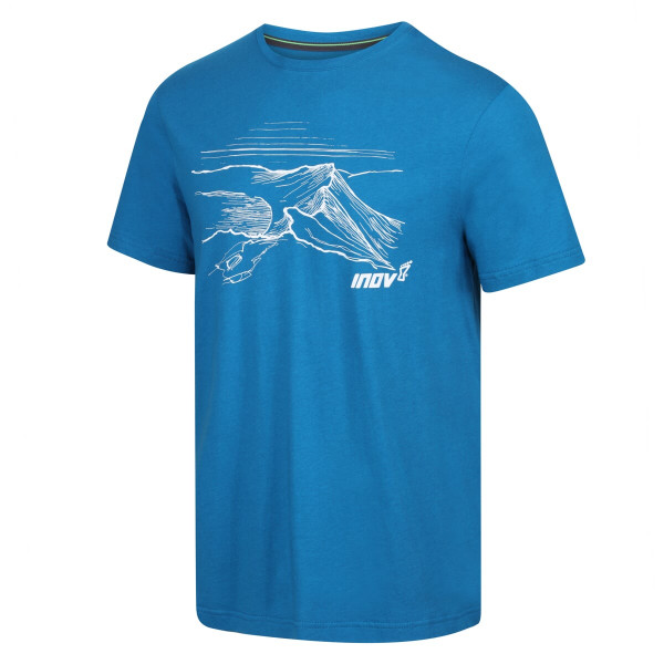 INOV-8 GRAPHIC TEE "HELVELLYN" M blue new