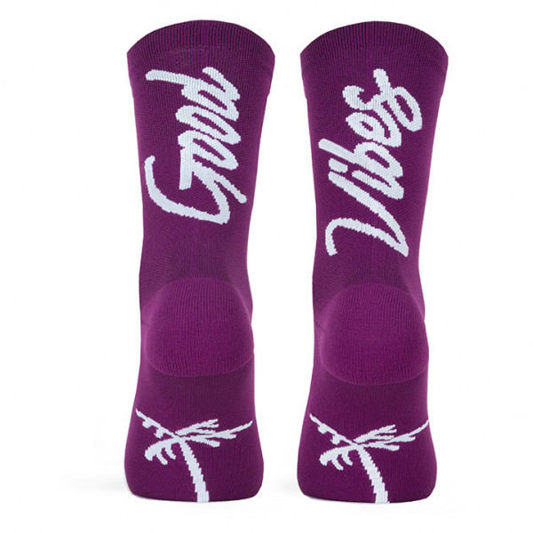 PACIFIC GOOD VIBES SOCKS Aubergine