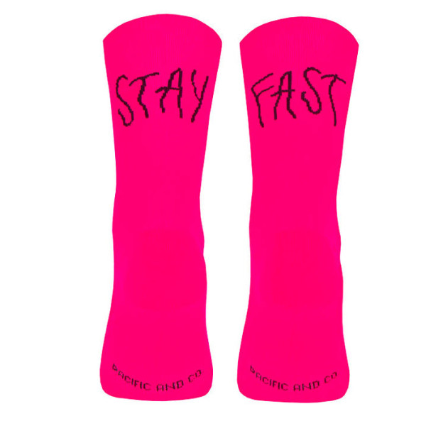 PACIFIC Stay Fast Pink Neon Ponožky