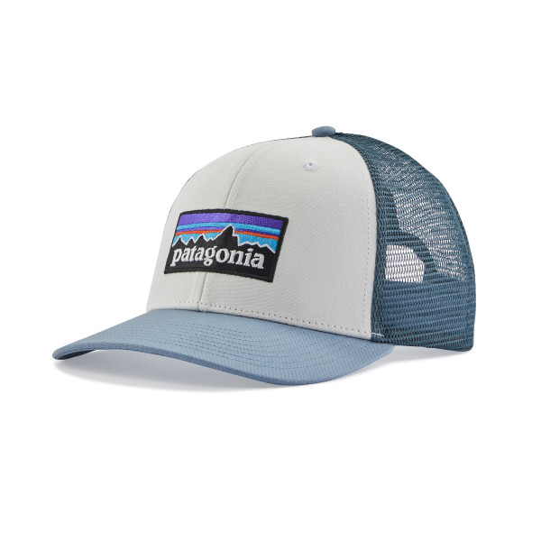 PATAGONIA Logo Trucker Hat White w/Light Plume Grey