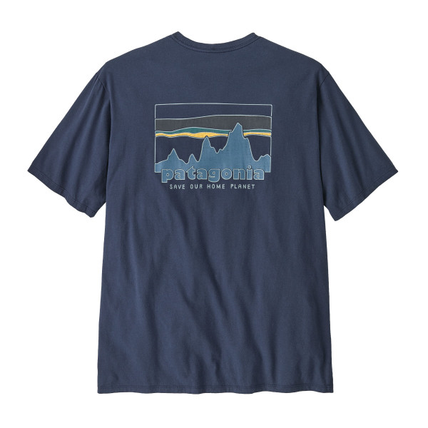 PATAGONIA Men's '73 Skyline Organic T-Shirt New Navy