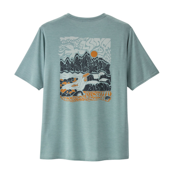 PATAGONIA Men's Capilene® Cool Daily Graphic Shirt Seadaze: Thermal Blue X-Dye