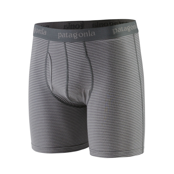 PATAGONIA Men's Essential Boxer Briefs - 6" Fathom: Forge Grey