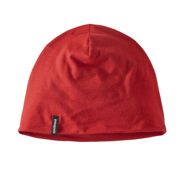 PATAGONIA Overlook Merino Wool Liner Beanie Touring Red