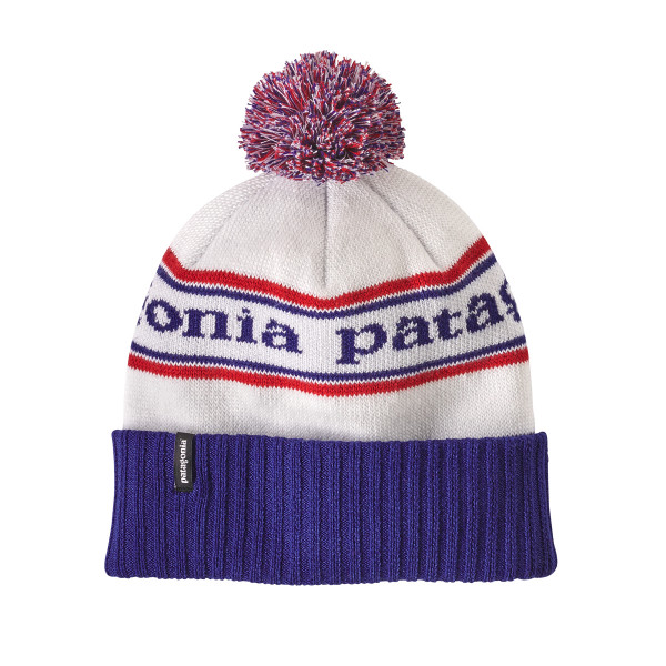 PATAGONIA Powder Town Beanie Park Stripe Viking Blue