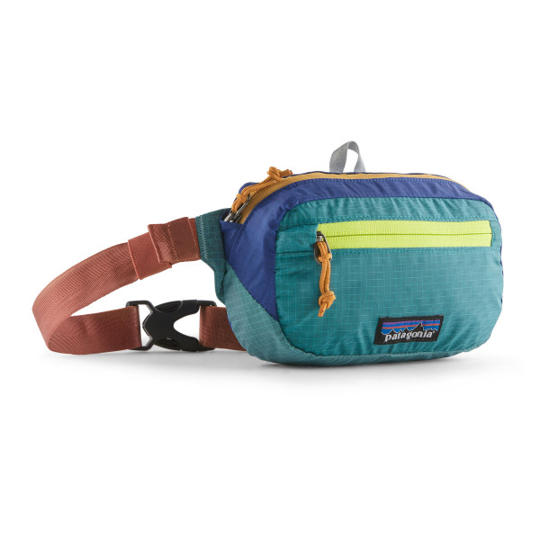 PATAGONIA Ultralight Black Hole® Mini Hip Pack 1L Patchwork: Subtidal Blue