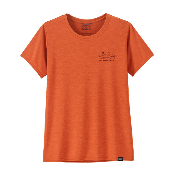 PATAGONIA Women's Capilene® Cool Daily Graphic Shirt - Lands Trailways: Redtail Rust X-Dye