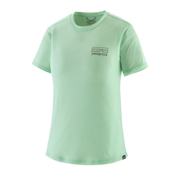 PATAGONIA Women's Capilene® Cool Merino Blend Graphic Shirt Fitz Roy Strata: Rinsed Green
