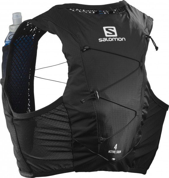 SALOMON ACTIVE SKIN 4 with flasks BLACK