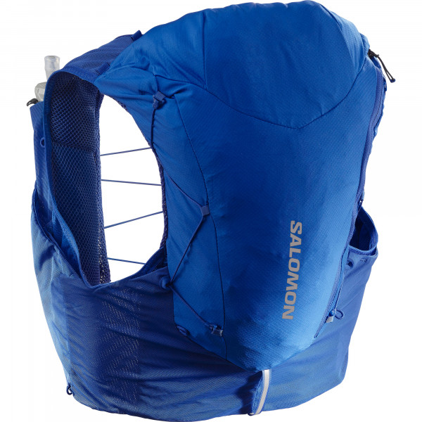 SALOMON ADV SKIN 12 with flasks NAUTICAL BLUE / EBONY / WHITE