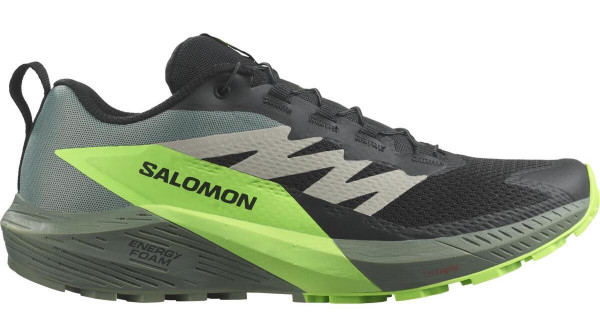 SALOMON SENSE RIDE 5 Black / Laurel Wreath / Green Gecko