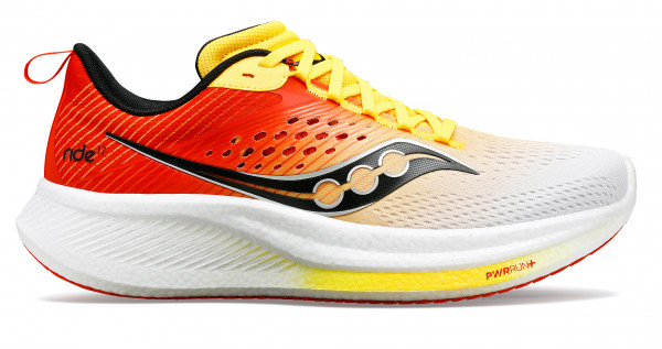 SAUCONY RIDE 17 WHITE/VIZIGOLD