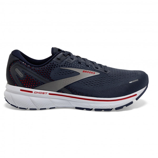 BROOKS Ghost 14 Vivid Peacoat/India Ink/High Risk Red